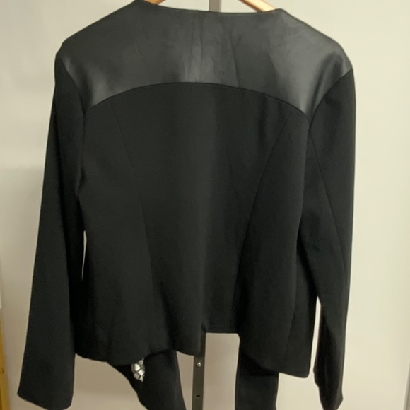 Pure Energy Black Mixed Media Jacket- Size Large - Picture 8 of 11